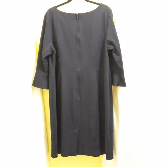 Talbots Midi Sheath Dress Navy - Size 18W - Picture 4 of 6